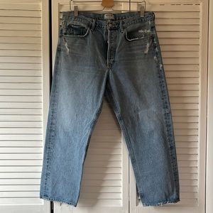 AGOLDE Parker Easy Straight in Swapmeet 100% cotton